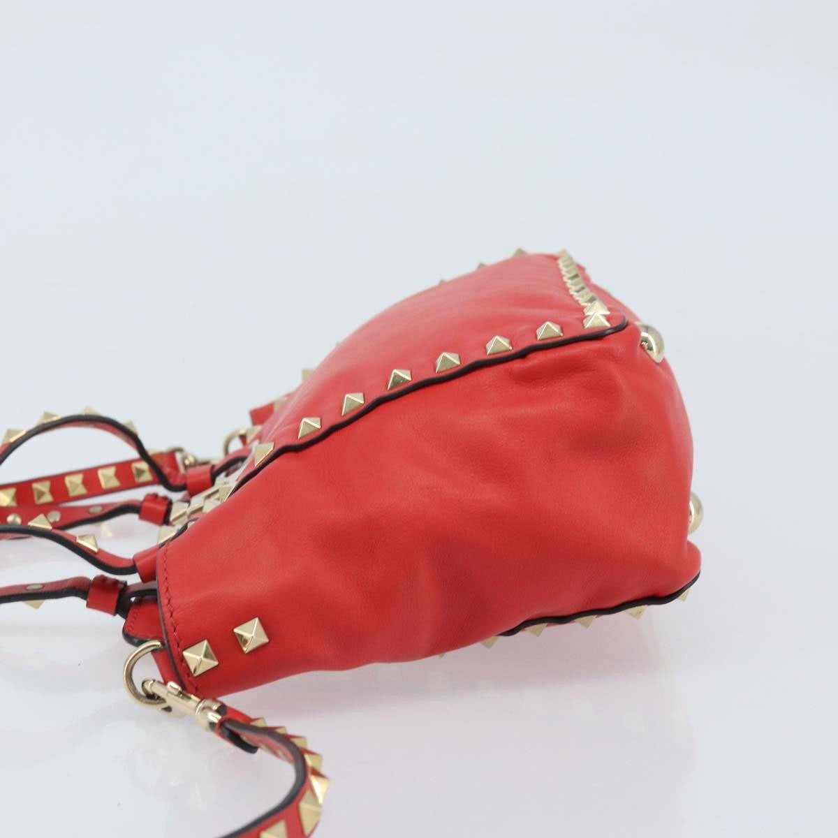 Valentino Garavani Valentino Garavani Rockstud Tote Soft Leather Mini Rood