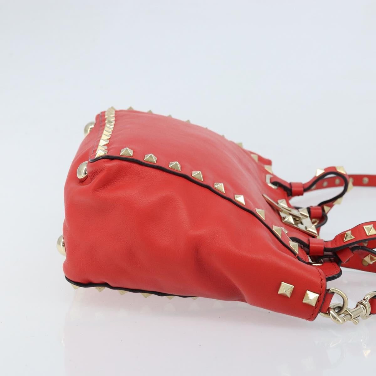 Valentino Garavani Valentino Garavani Rockstud Tote Soft Leather Mini Rood