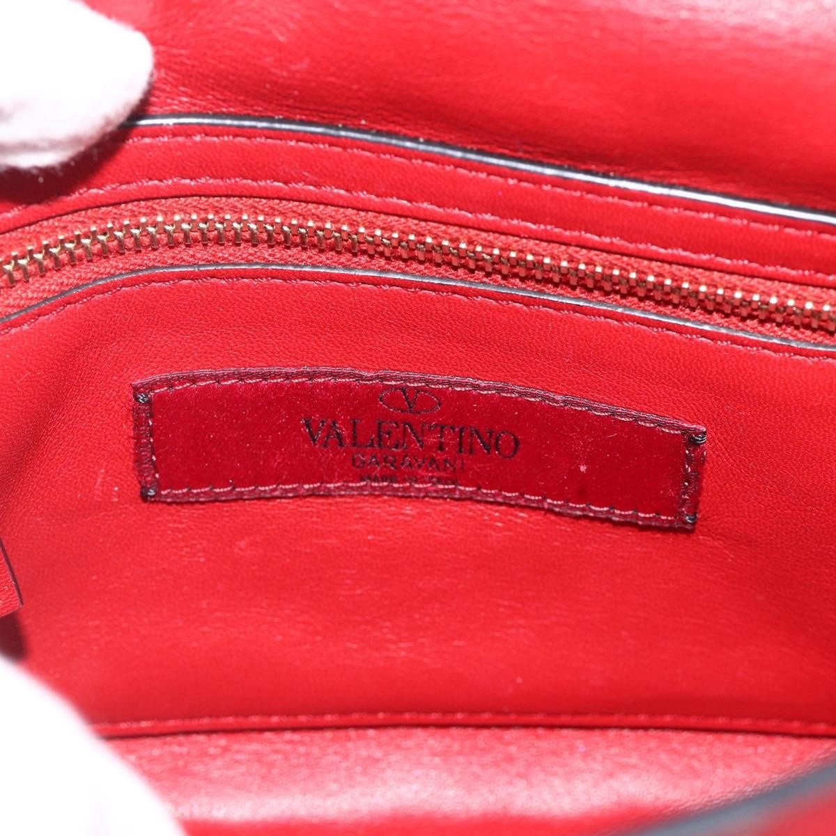 Valentino Garavani Valentino Garavani Rockstud Spike Flap Bag Quilted Leather Small Rood