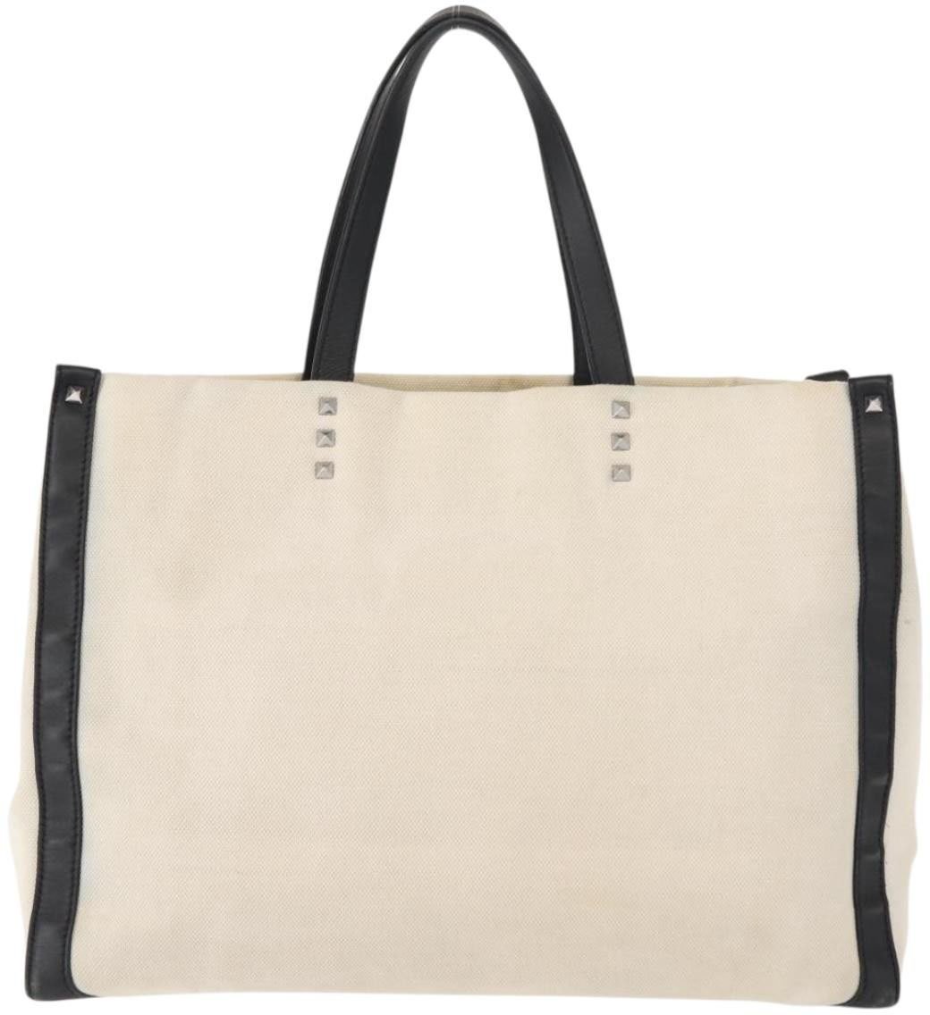 Valentino Garavani Valentino Garavani Grande Plage VLTN Tote Printed PVC with Leather Large Wit