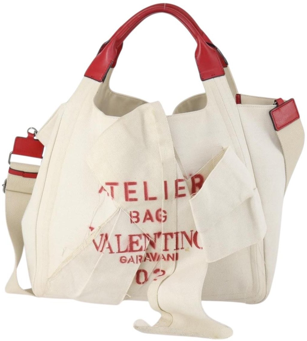 Valentino Garavani Valentino Garavani Atelier 02 Tote Canvas Large Wit