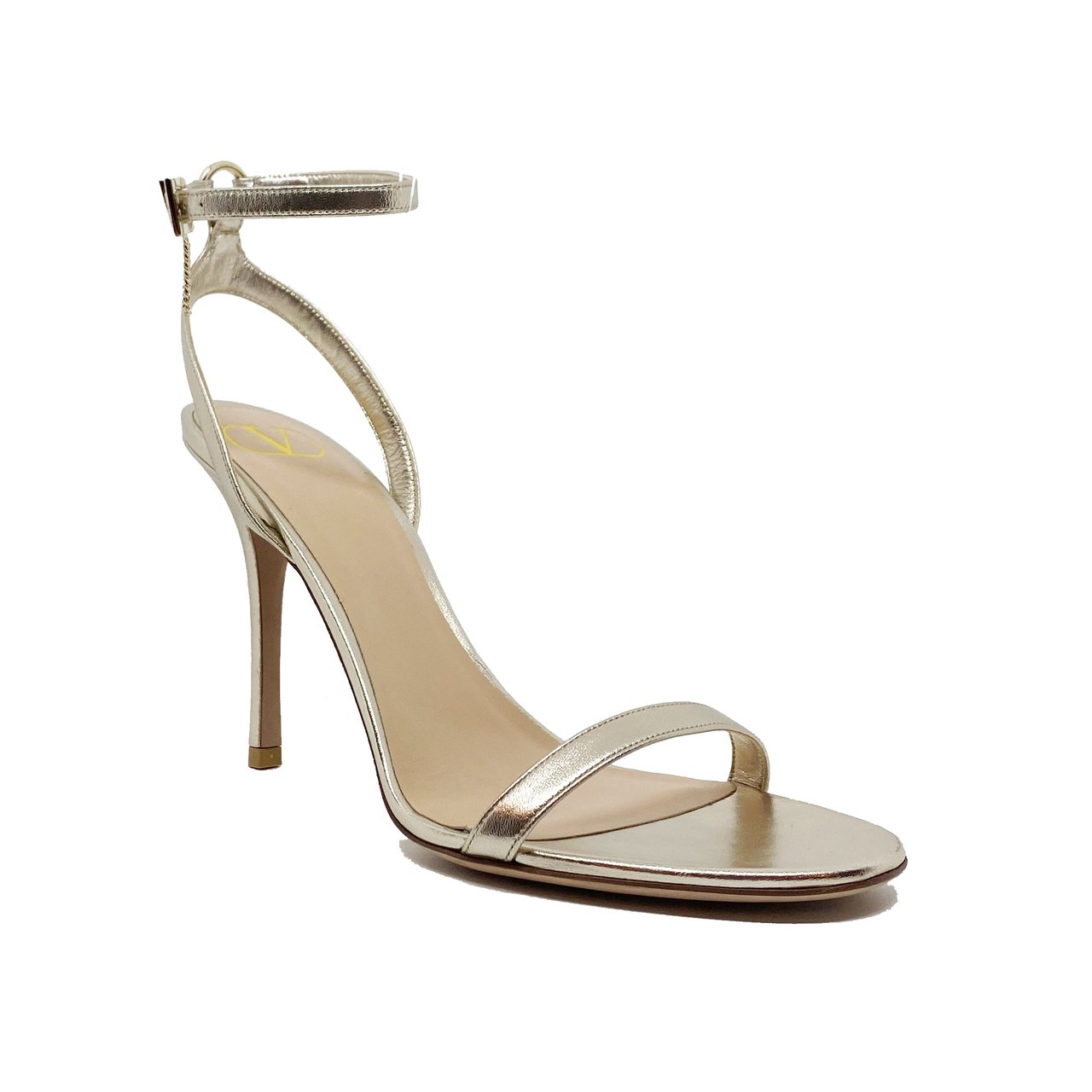 Valentino Garavani Valentino Leather Heel Sandals Goud
