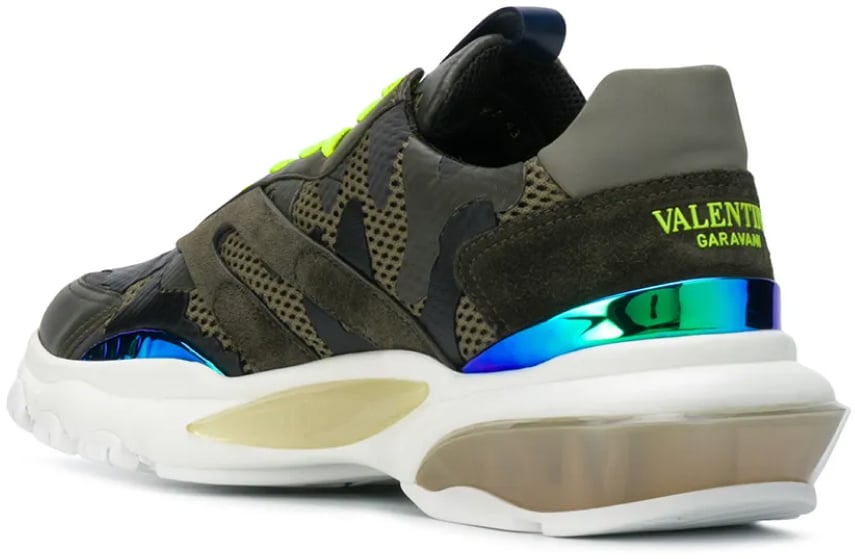 Valentino Garavani Bounce Camouflage Sneakers Divers