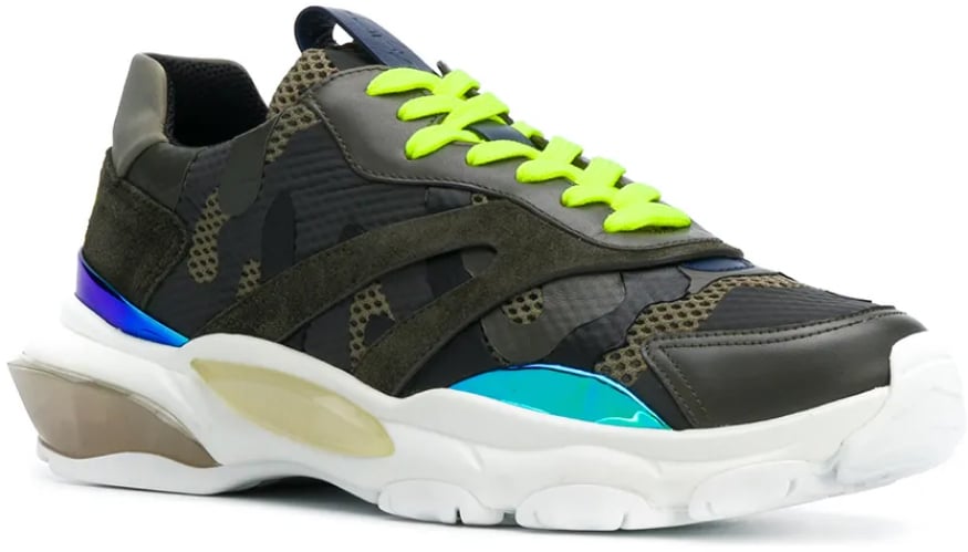 Valentino Garavani Bounce Camouflage Sneakers Divers