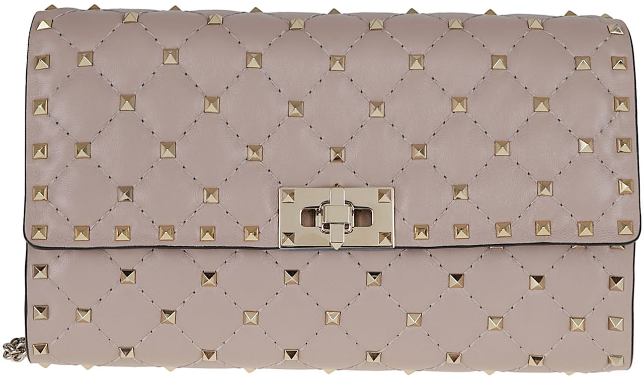 VALENTINO GARAVANI SHOULDER BAG ROCKSTUD Beige