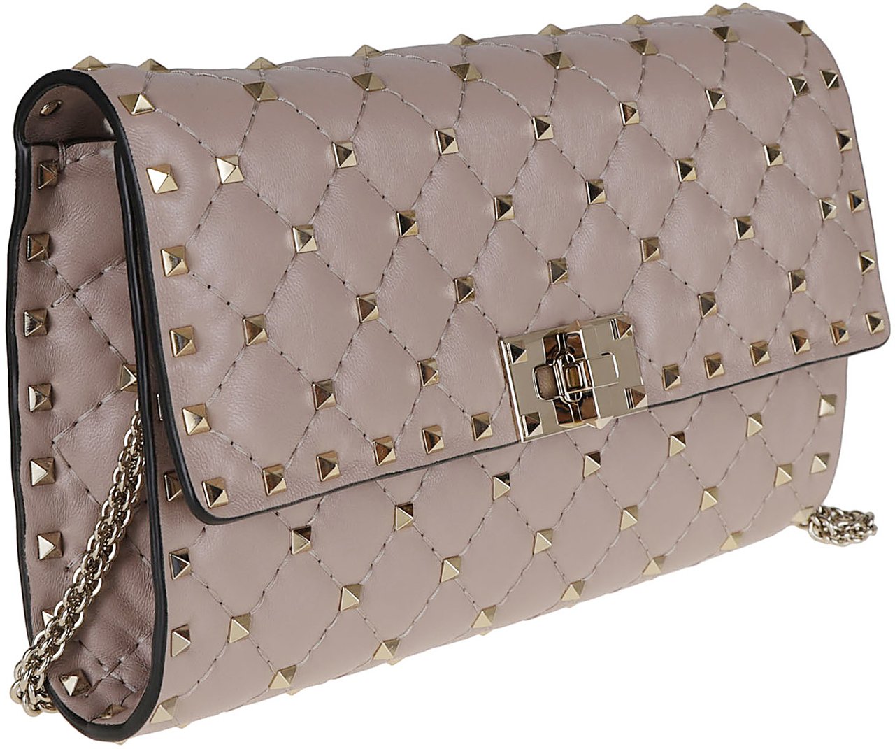 VALENTINO GARAVANI SHOULDER BAG ROCKSTUD Beige
