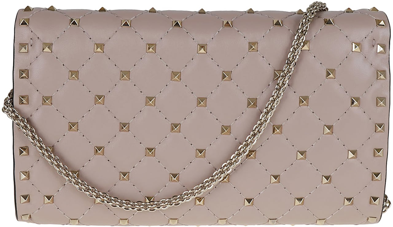 VALENTINO GARAVANI SHOULDER BAG ROCKSTUD Beige