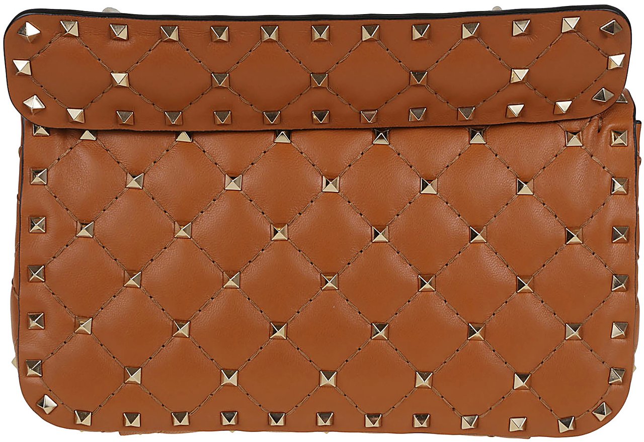 VALENTINO GARAVANI SMALL SHOULDER BAG ROCKSTUD SPIKE Zilver