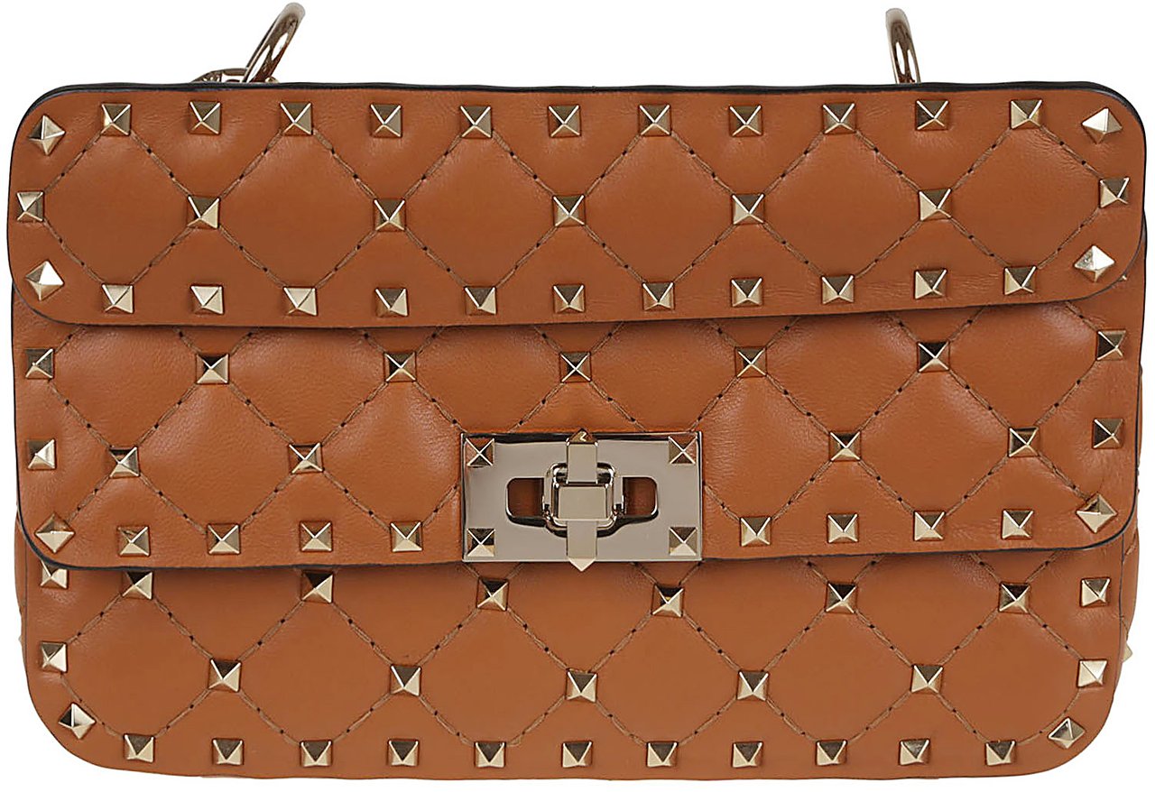 VALENTINO GARAVANI SMALL SHOULDER BAG ROCKSTUD SPIKE Zilver