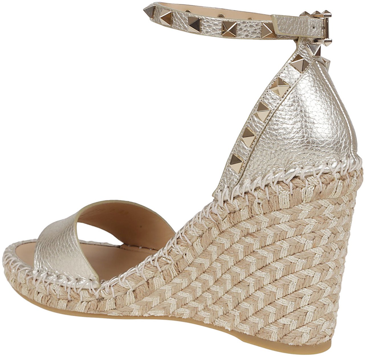 Valentino Garavani VALENTINO GARAVANI WEDGE ESPADRILLAS Zilver