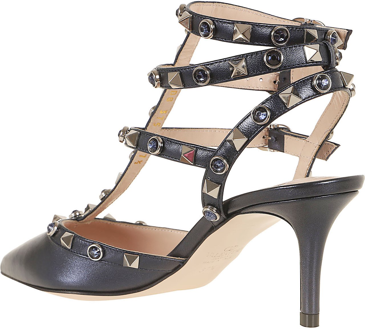Valentino Garavani VALENTINO GARAVANI ANKLE STRAP ROCKSTUD T. 65 Paars