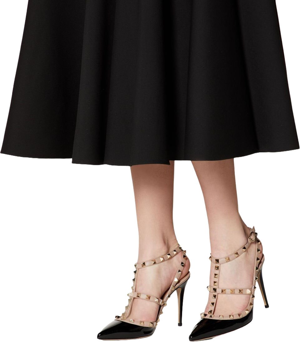 Valentino Garavani With Heel Black Zwart