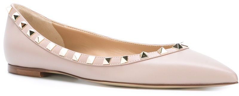 Valentino Garavani Flat Shoes Powder Roze