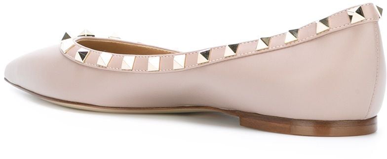 Valentino Garavani Flat Shoes Powder Roze