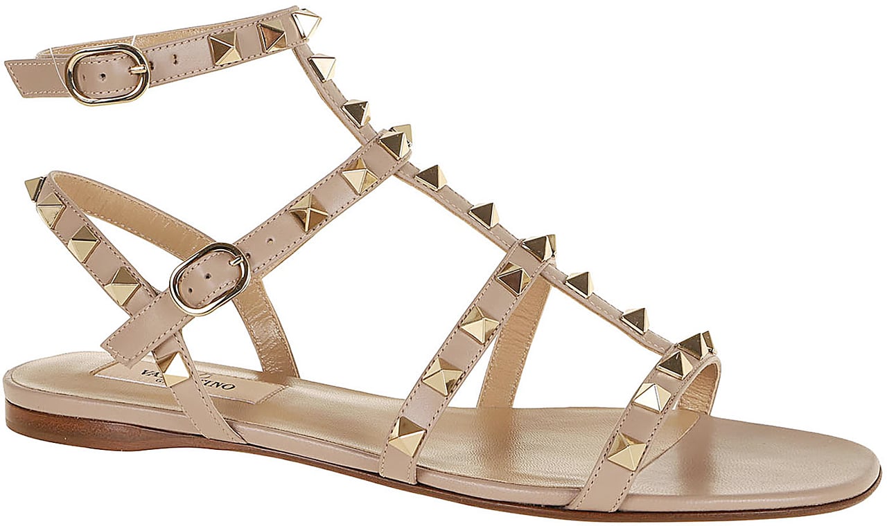 VALENTINO GARAVANI SANDAL ROCKSTUD T. 05 Beige