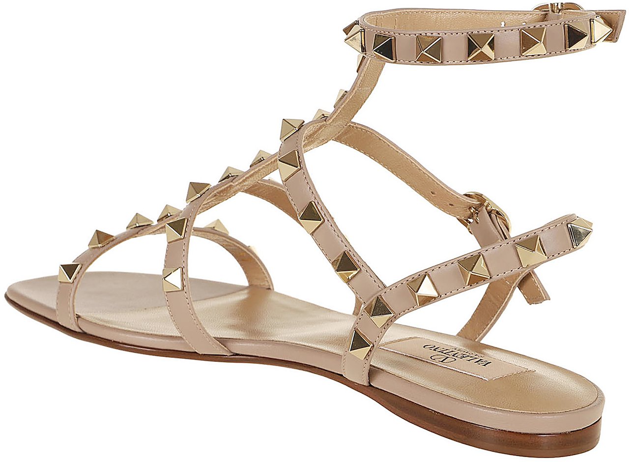 VALENTINO GARAVANI SANDAL ROCKSTUD T. 05 Beige