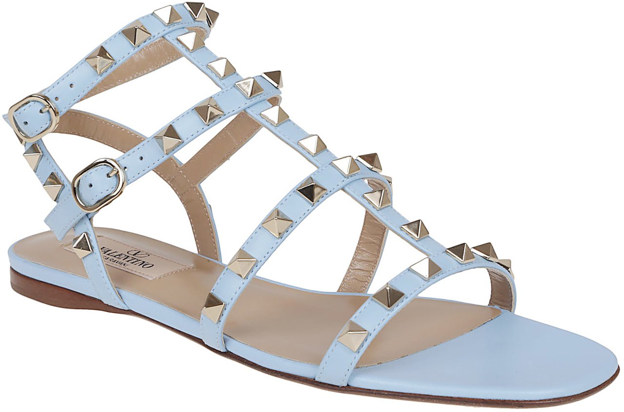 VALENTINO GARAVANI SANDAL ROCKSTUD T. 05 Lichtblauw