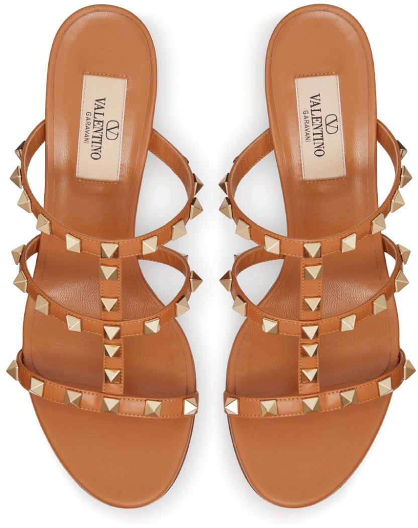 Valentino Garavani Sandals Leather Brown Bruin
