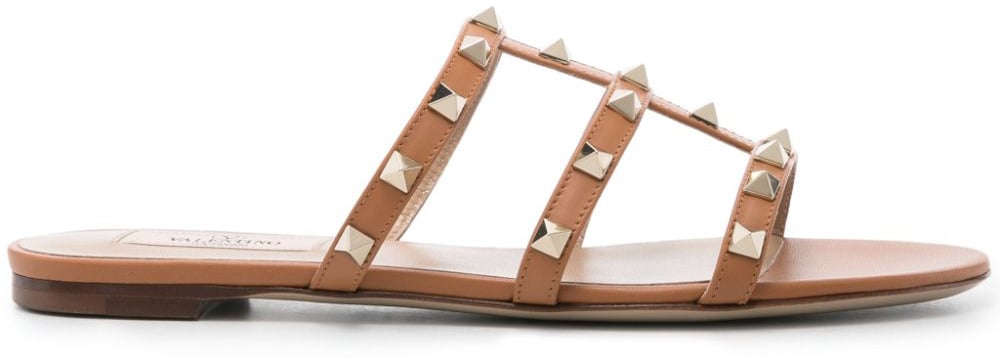 Valentino Garavani Sandals Leather Brown Bruin