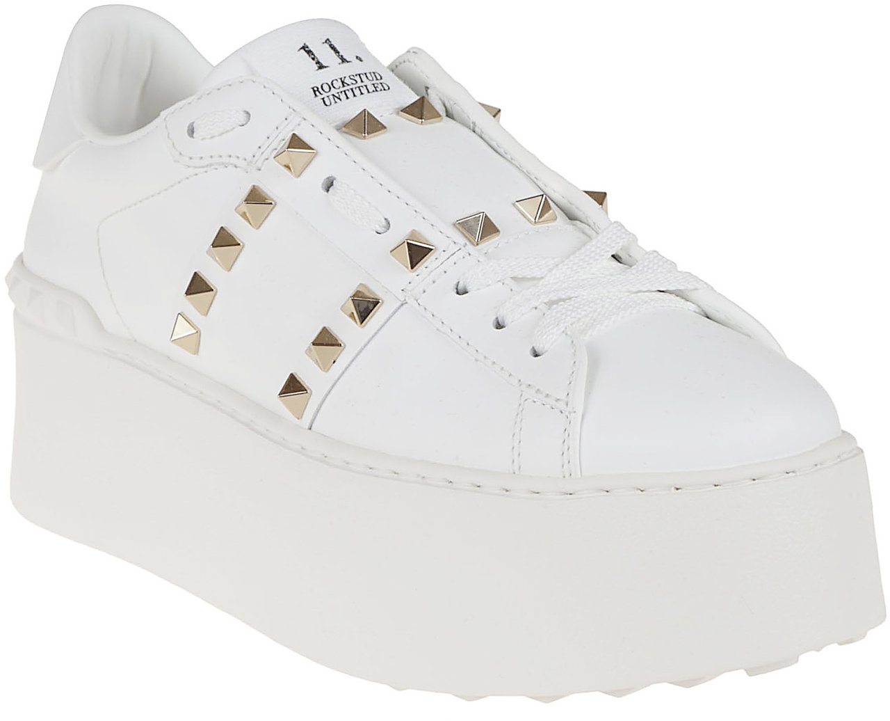 VALENTINO GARAVANI SNEAKER ROCKSTUD UNTITLED PLAT.STUD Wit