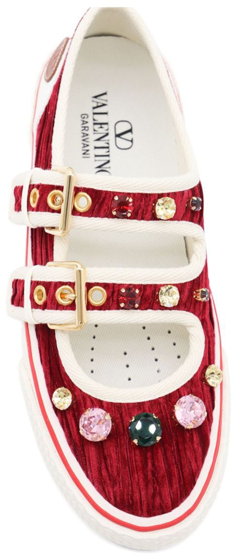 Valentino Garavani Flat Shoes Bordeaux Rood