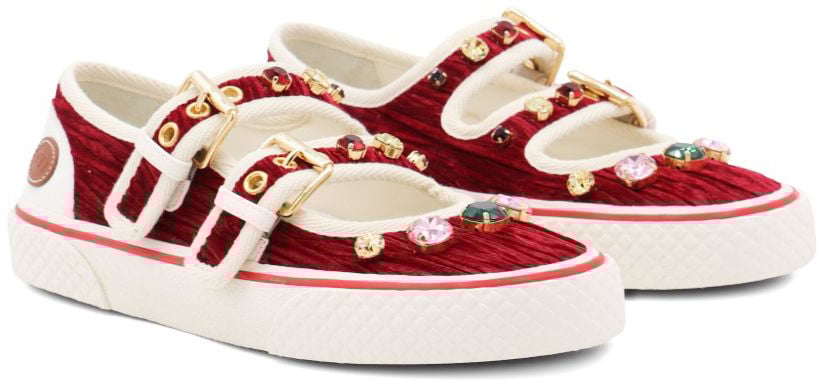 Valentino Garavani Flat Shoes Bordeaux Rood