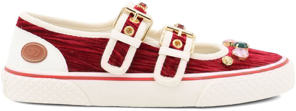 Valentino Garavani Flat Shoes Bordeaux Rood