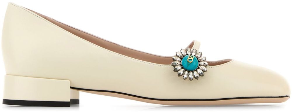 Valentino Garavani Flat Shoes White Wit