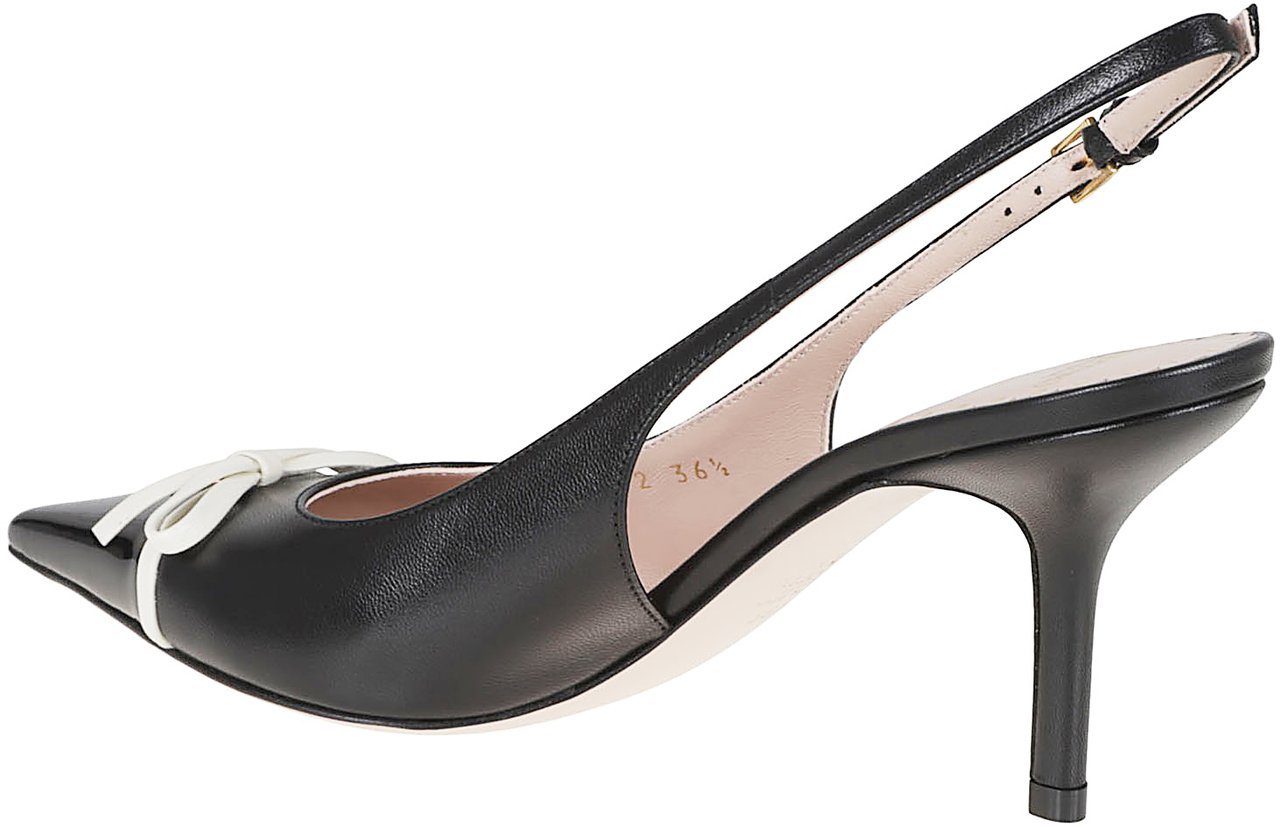 Valentino Garavani VALENTINO GARAVANI SLING BACK VALENTINO GARAVANI BEPOINTY T. 80 Zwart