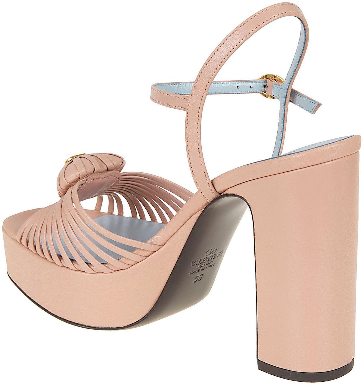 VALENTINO GARAVANI SANDAL | VG SANDAL ROYAL | T. 35/115 | CAPRETTO/LEATHER HEART/A.BRASS LOGO Beige