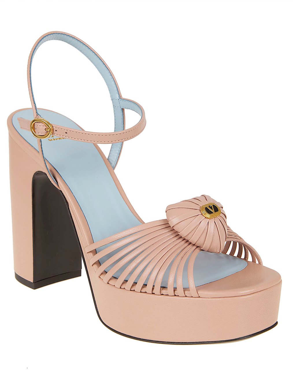 VALENTINO GARAVANI SANDAL | VG SANDAL ROYAL | T. 35/115 | CAPRETTO/LEATHER HEART/A.BRASS LOGO Beige
