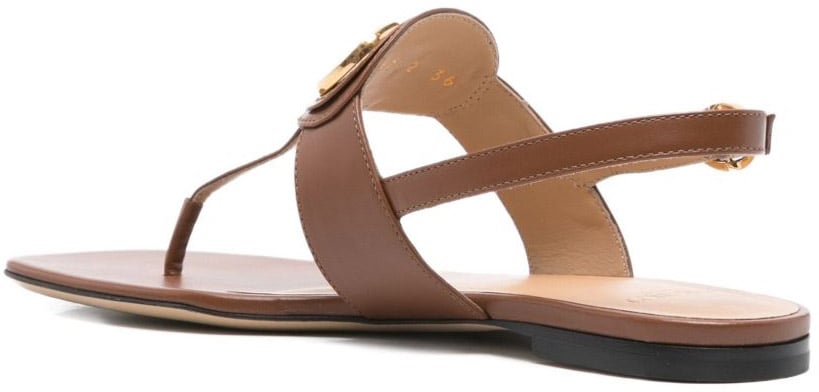 Valentino Garavani Sandals Leather Brown Bruin
