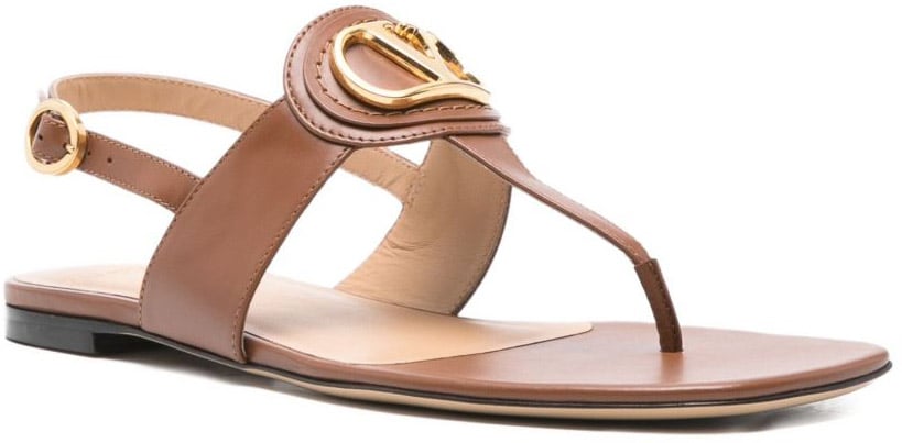 Valentino Garavani Sandals Leather Brown Bruin