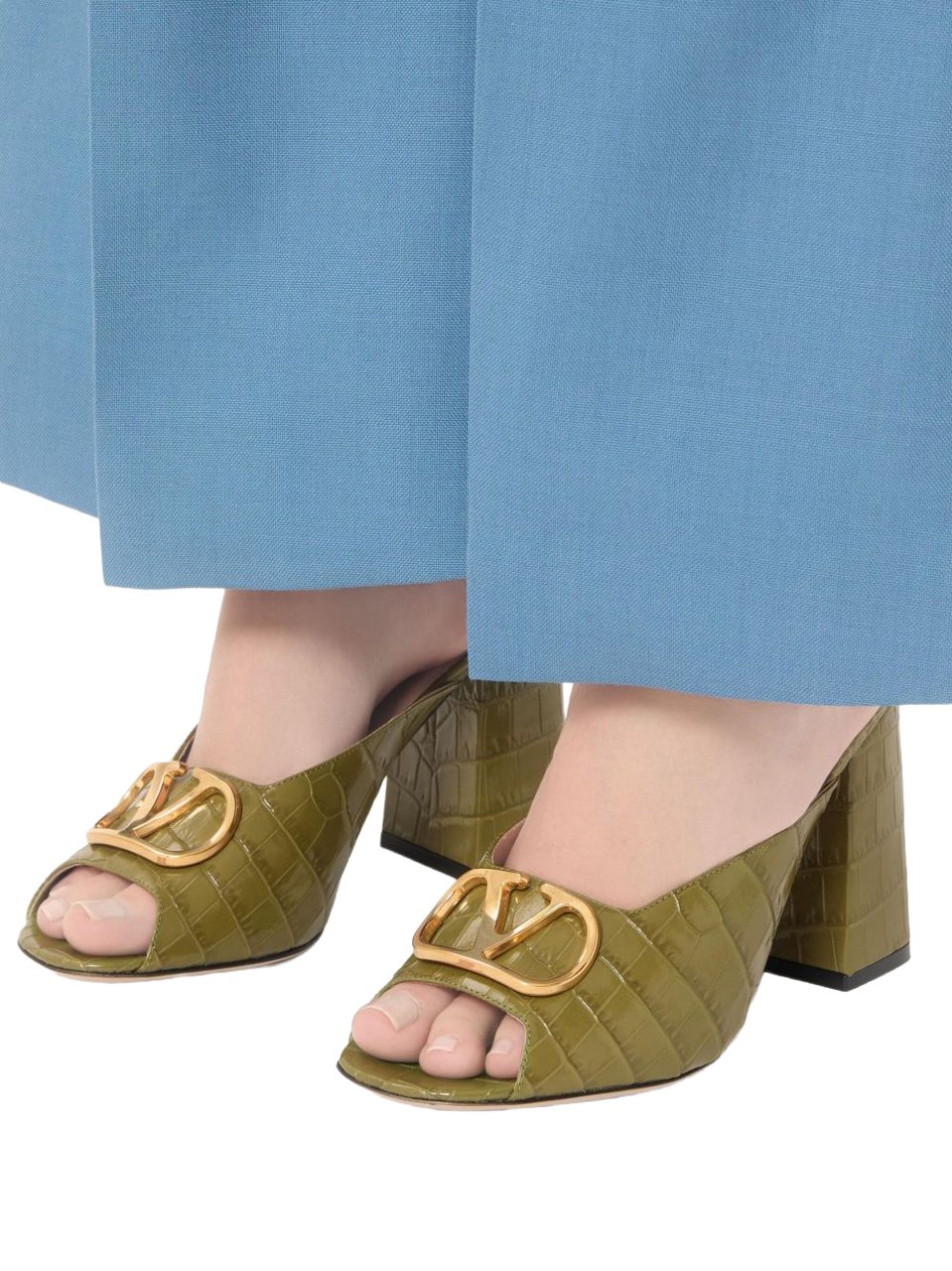 Valentino Garavani Sandals Green Donkergroen