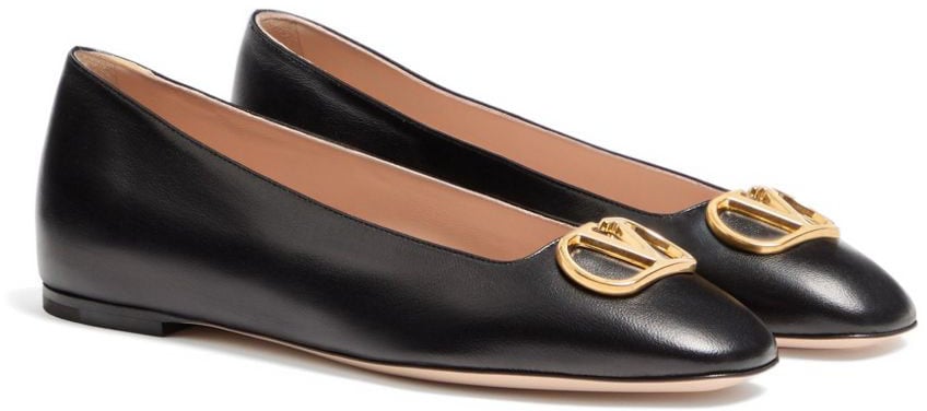 Valentino Garavani Flat Shoes Black Zwart