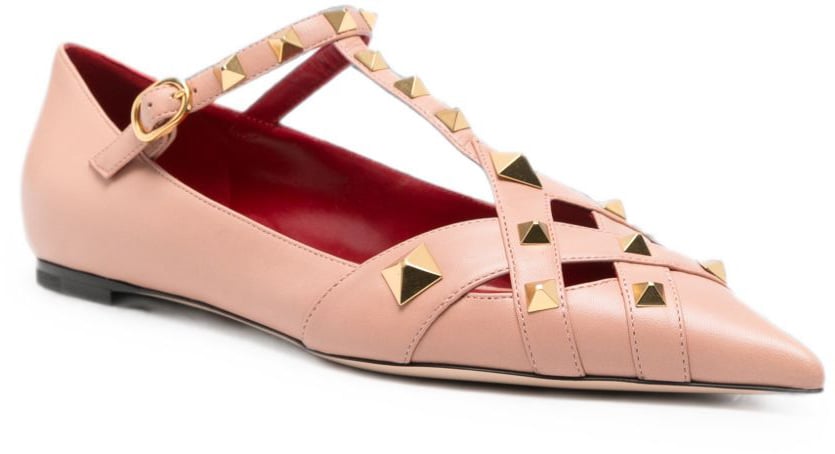 Valentino Garavani Flat Shoes Powder Roze