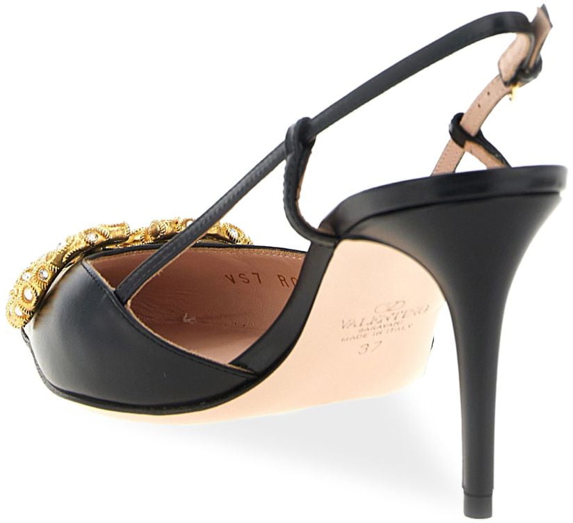Valentino Garavani With Heel Black Zwart
