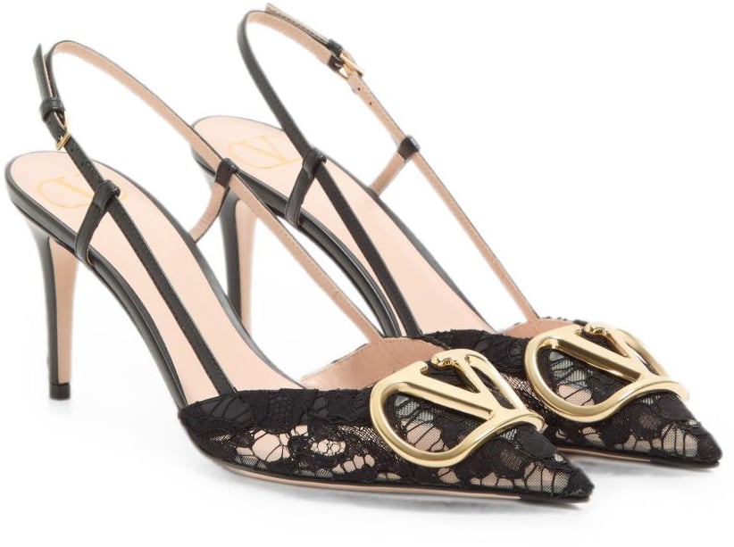 Valentino Garavani With Heel Black Zwart