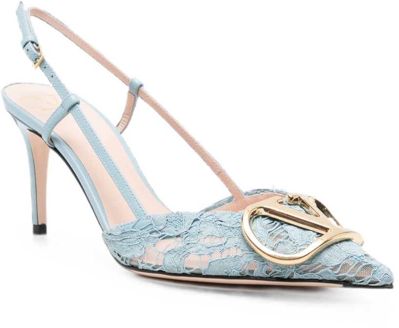 Valentino Garavani With Heel Light Blue Lichtblauw