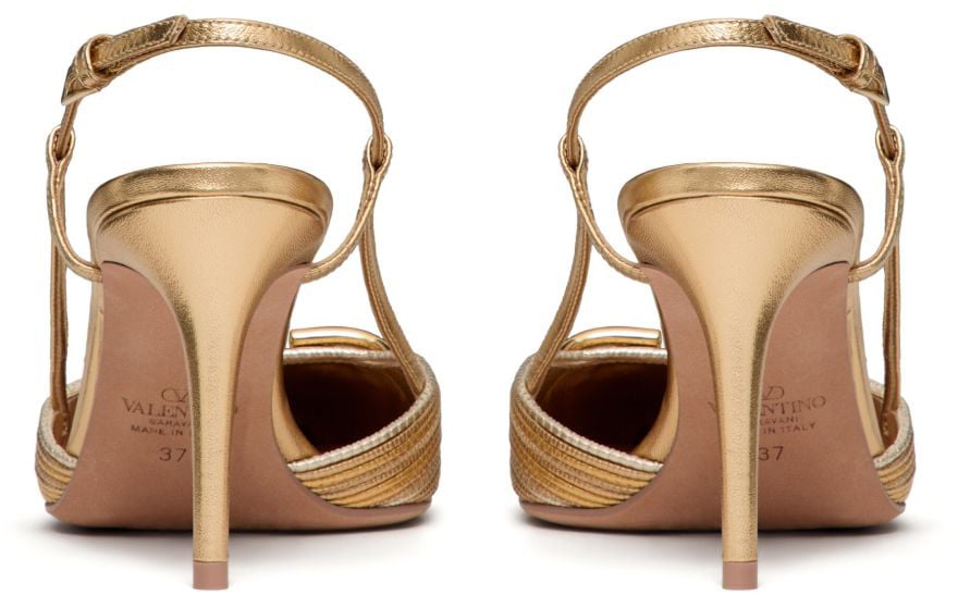 Valentino Garavani With Heel Golden Goud