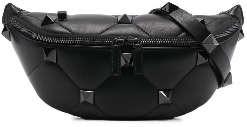 Valentino Garavani Roman Studded Belt Bag Zwart