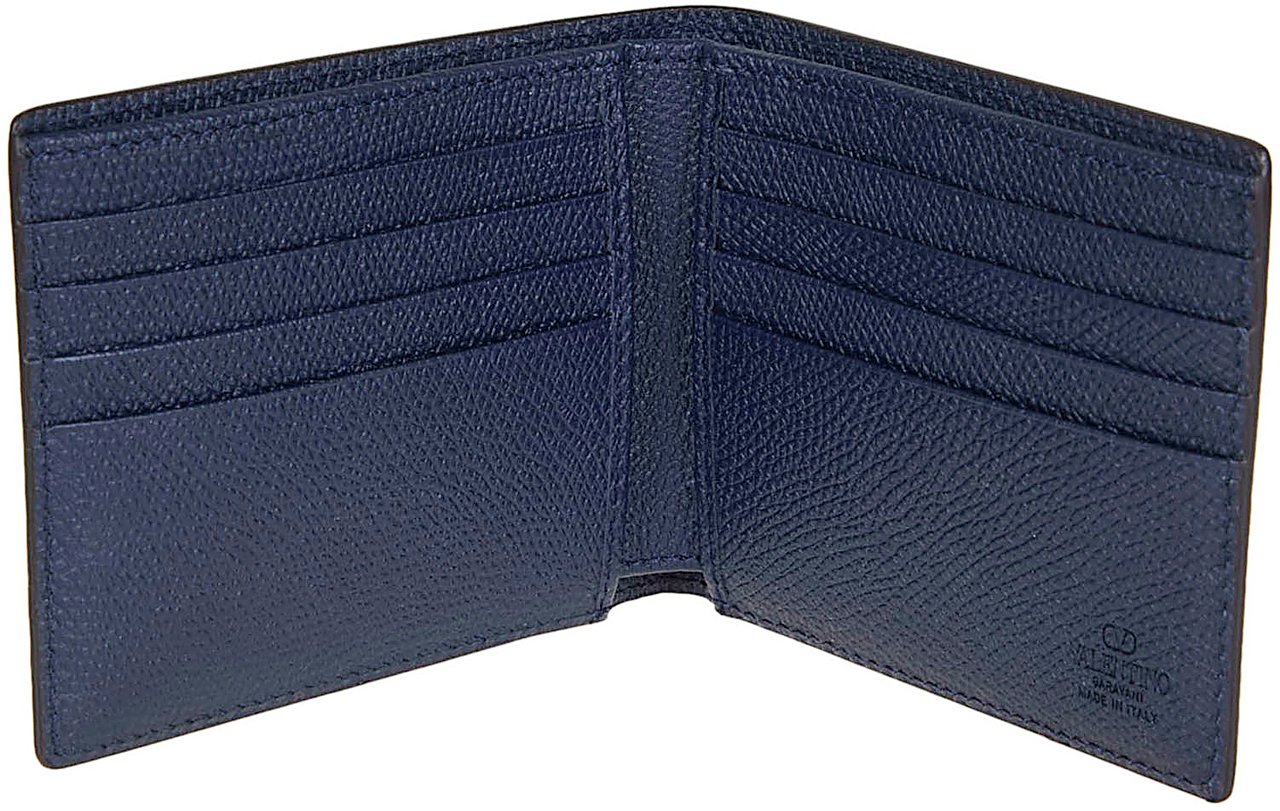 VALENTINO GARAVANI BILLFOLD WALLET ONLY CARD Lichtblauw