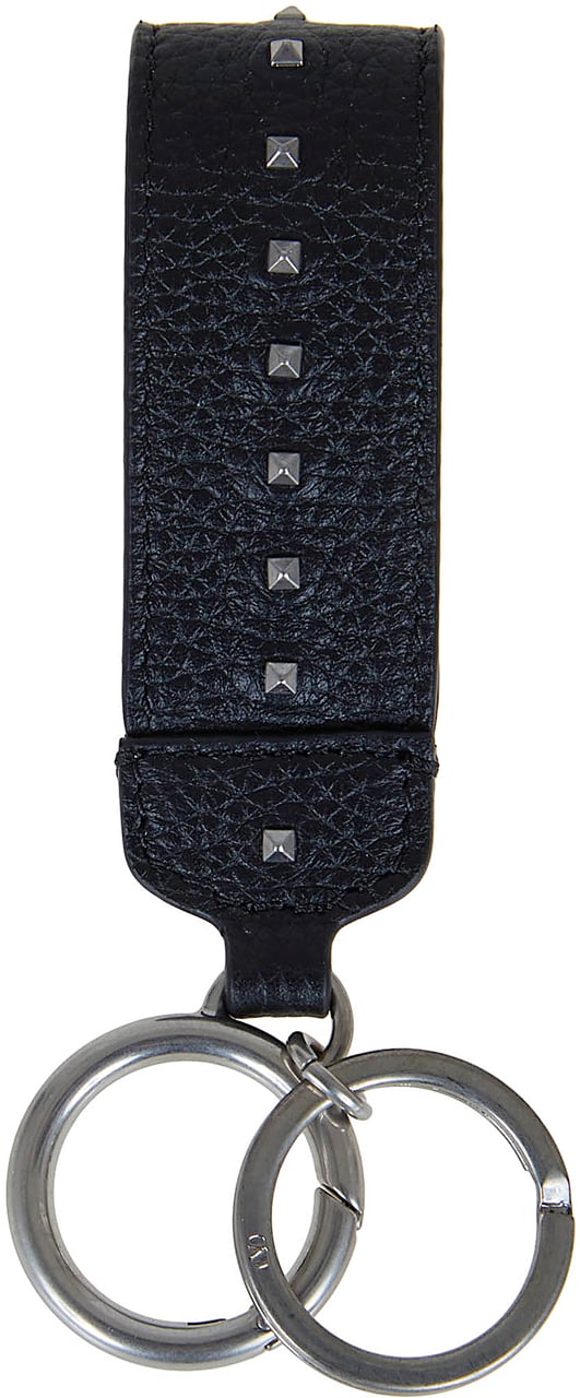 VALENTINO GARAVANI KEY RING ROCKSTUD Zwart