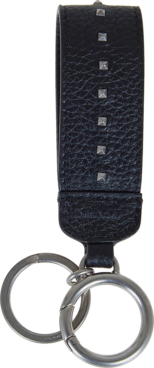 VALENTINO GARAVANI KEY RING ROCKSTUD Zwart