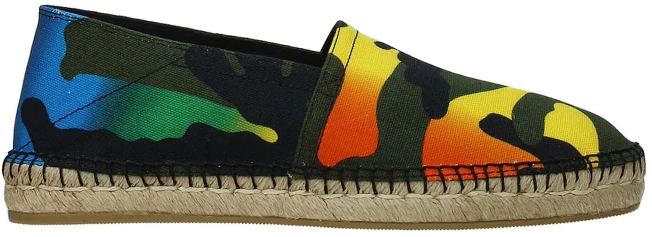 Valentino Garavani Valentino Garavani Canvas Espadrillas Groen