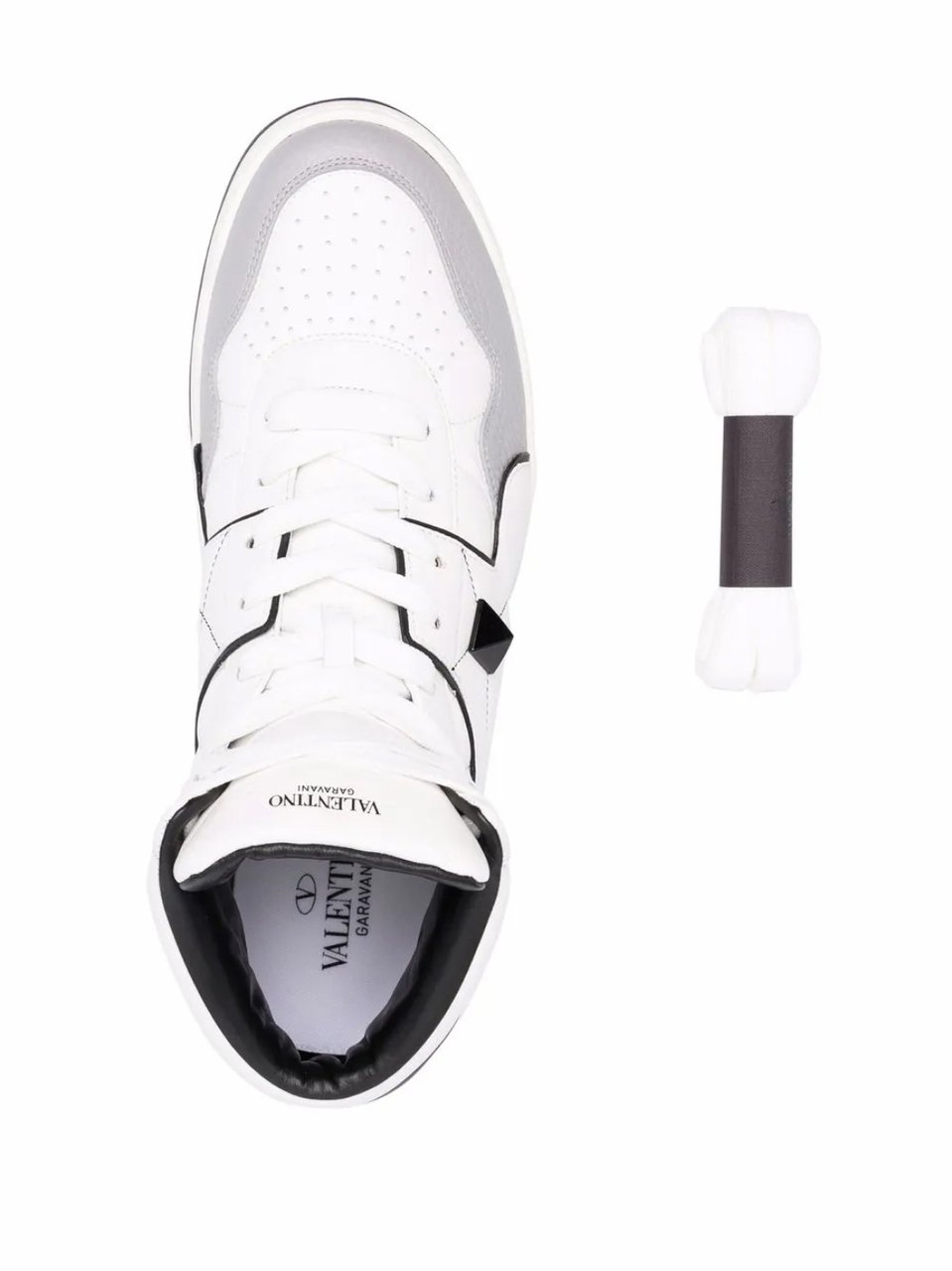 Valentino Garavani One Stud Mid-top Sneakers Wit