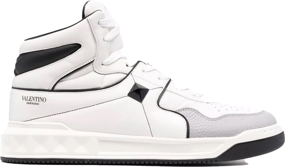 Valentino Garavani One Stud Mid-top Sneakers Wit