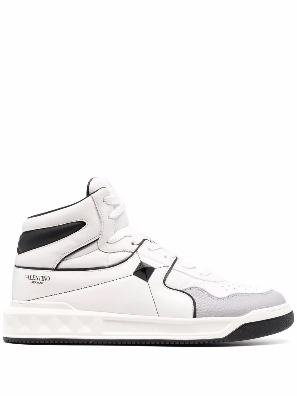 Valentino Garavani One Stud Mid-top Sneakers Wit