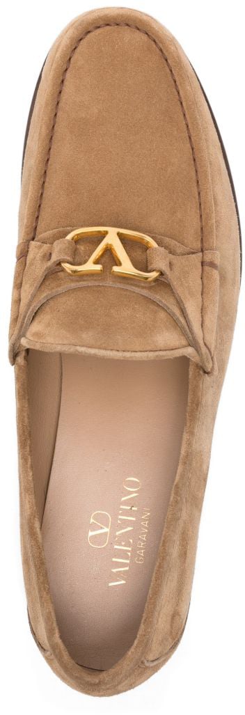 Valentino Garavani Flat Shoes Leather Brown Bruin