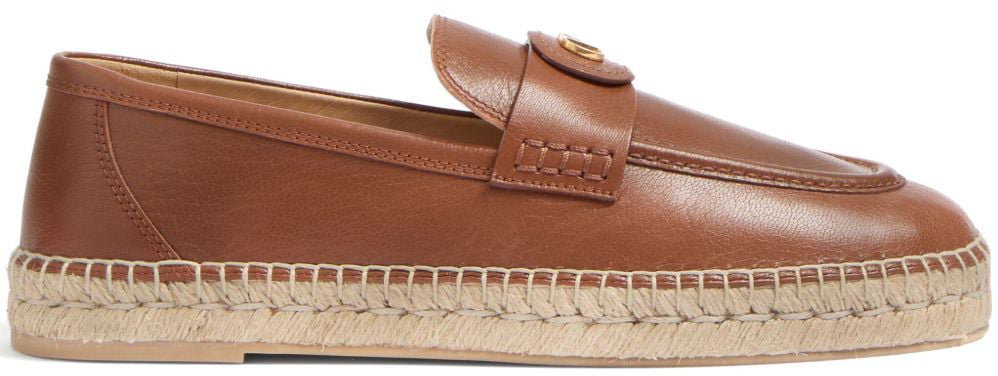 Valentino Garavani Flat Shoes Leather Brown Bruin